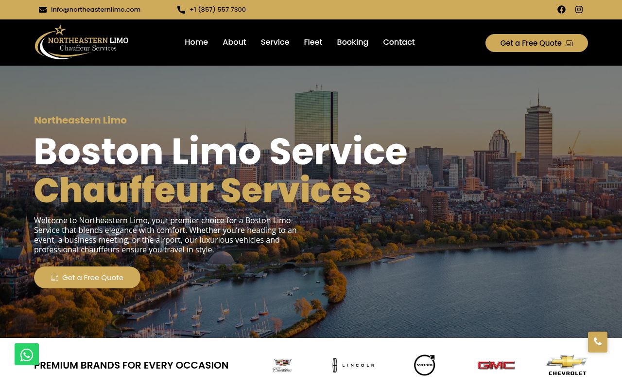 Northeastern Limo Image
