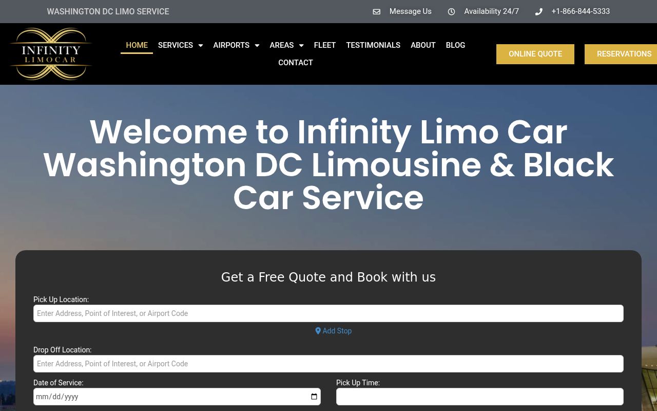 Infinity Limo Car Image