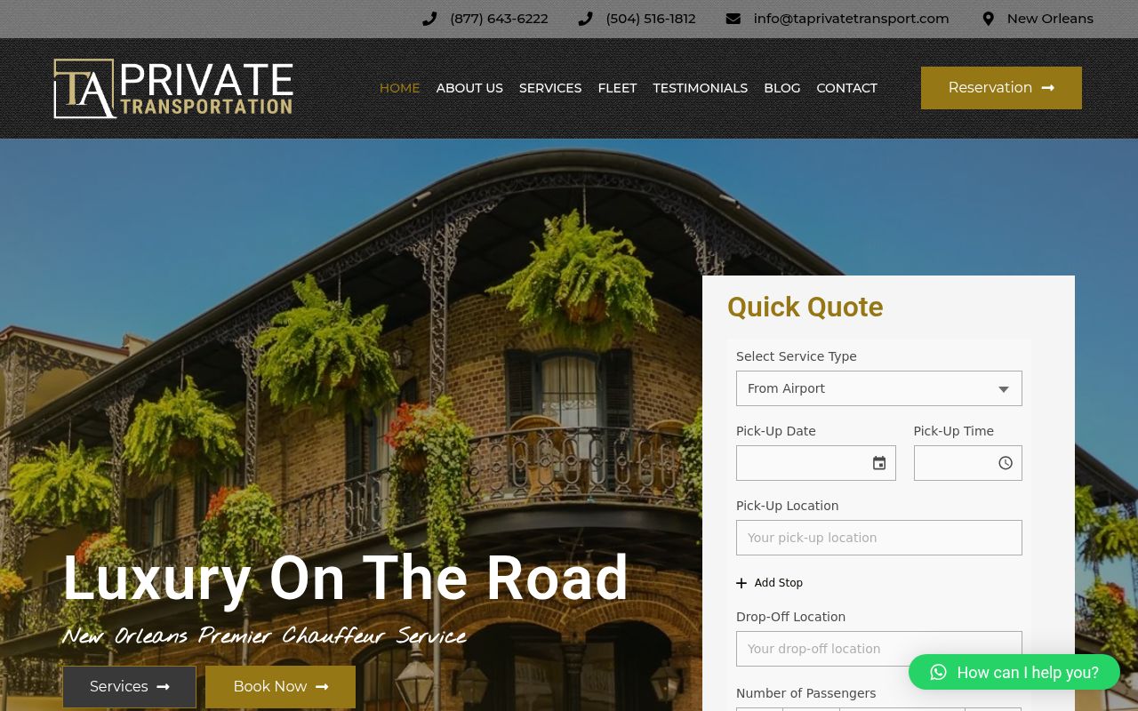 T&A Private Transportation Image