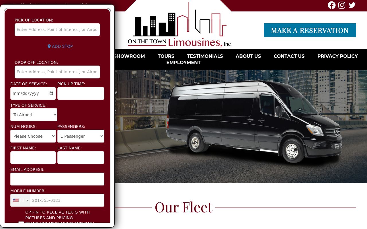 On The Town Limousines, Inc. Image