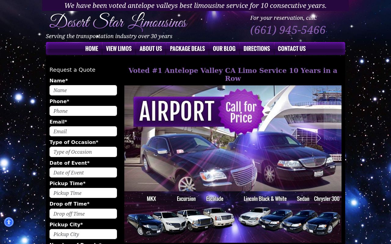 Desert Star Limousine Image