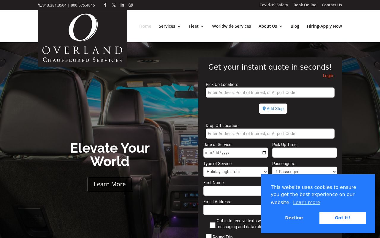 Overland Chauffeured Services Image