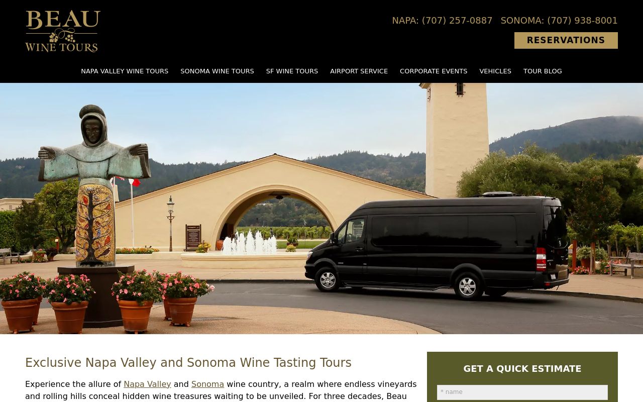 Beau Wine Tours & Limousine Service Image