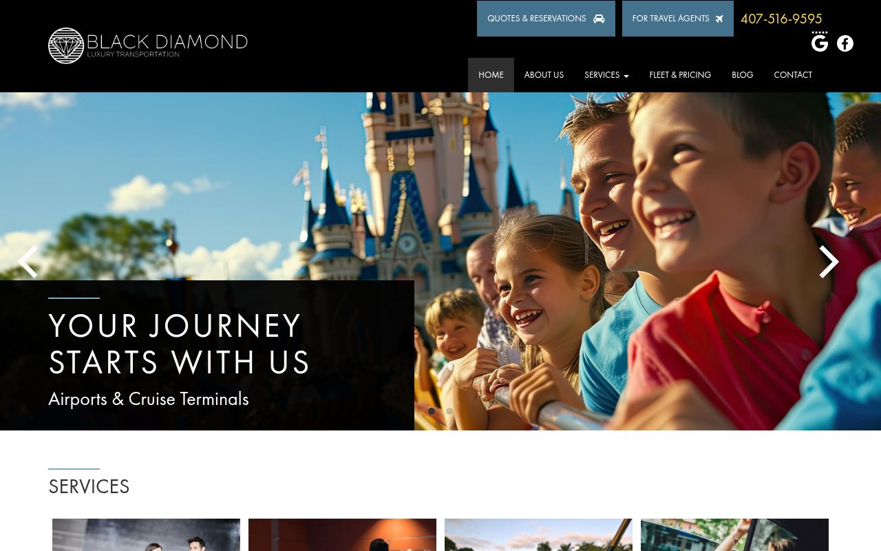 Black Diamond Luxury Transportation Image